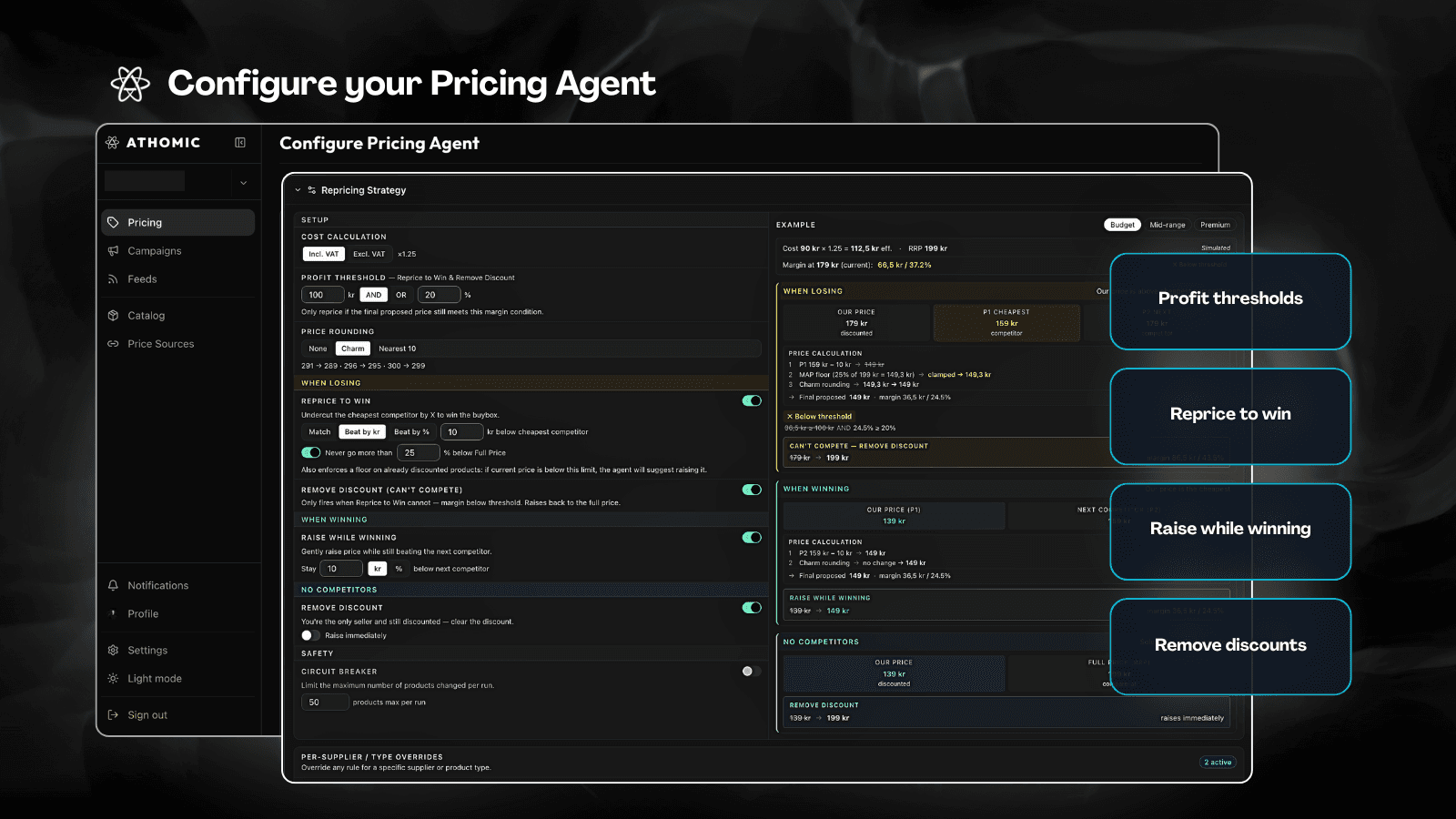 Configure Pricing Agent